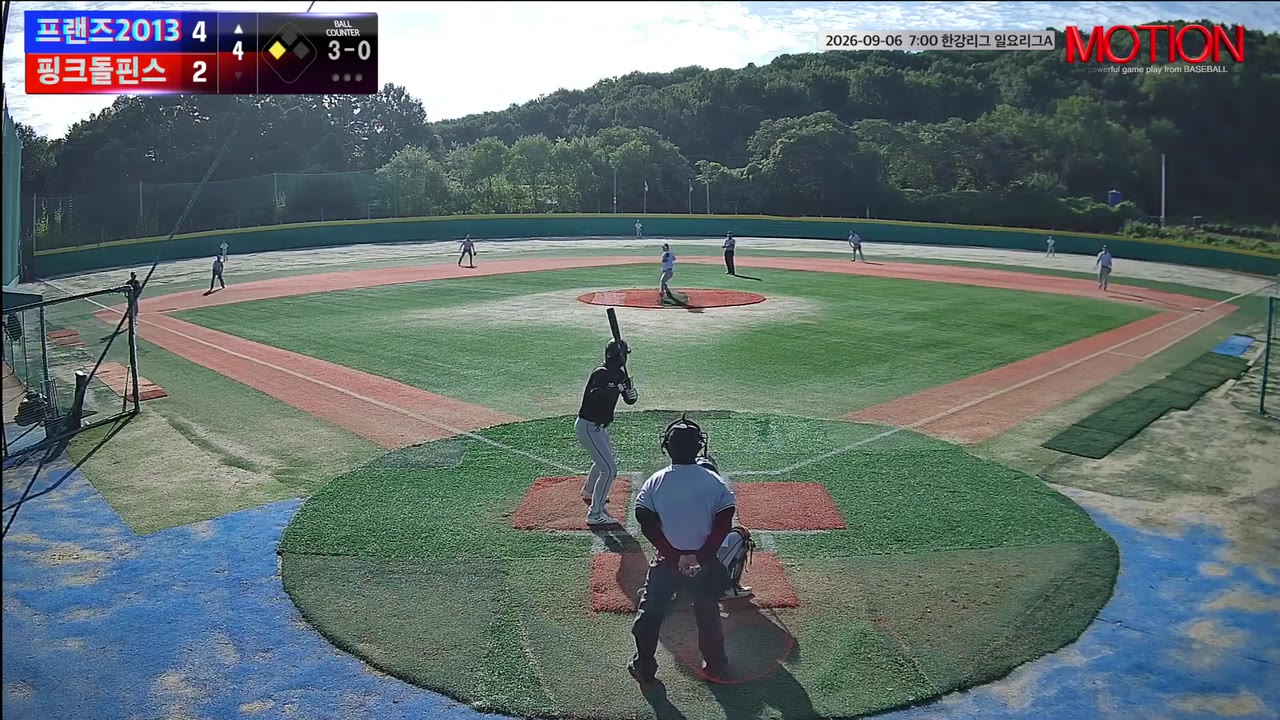 김옥일(41번, 프랜즈2013) 볼넷 클립 | vs 핑크돌핀스 | 9/6 (고촌 야구장)