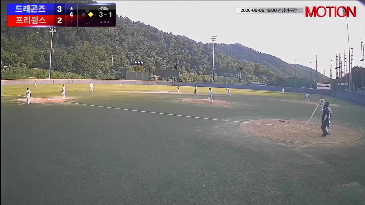 최동섭(6번, 드래곤즈) 1루타 클립 | vs 프리윙스 | 9/6 (전남야구장)