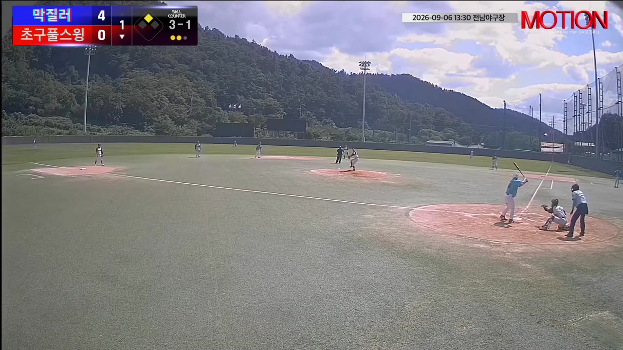 박상태(36번, 초구풀스윙) 볼넷 클립 | vs 막질러 | 9/6 (전남야구장)