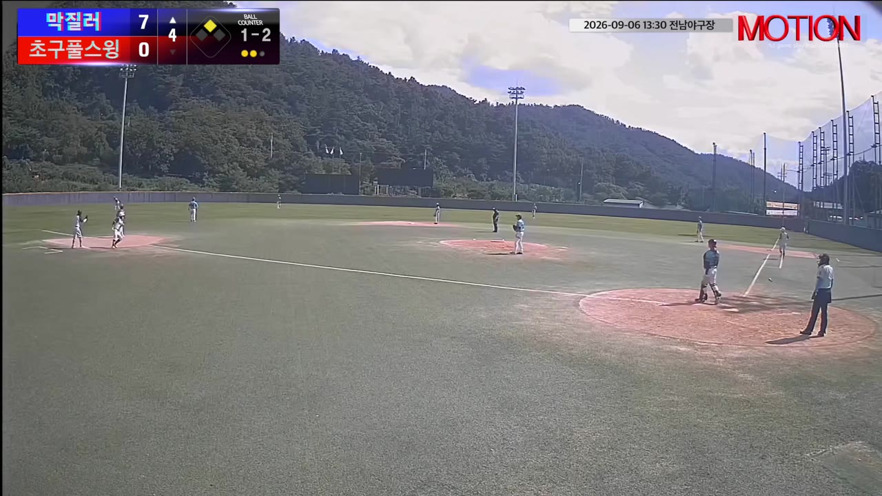 이상진(33번, 막질러) 1루타 클립 | vs 초구풀스윙 | 9/6 (전남야구장)