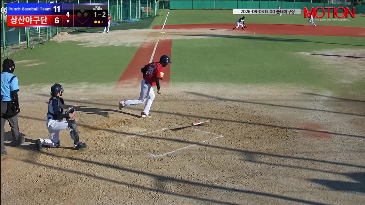 오덕록(20번, 상산야구단) 1루타 클립 | vs Punch Baseball Team | 9/5 (솔내야구장)
