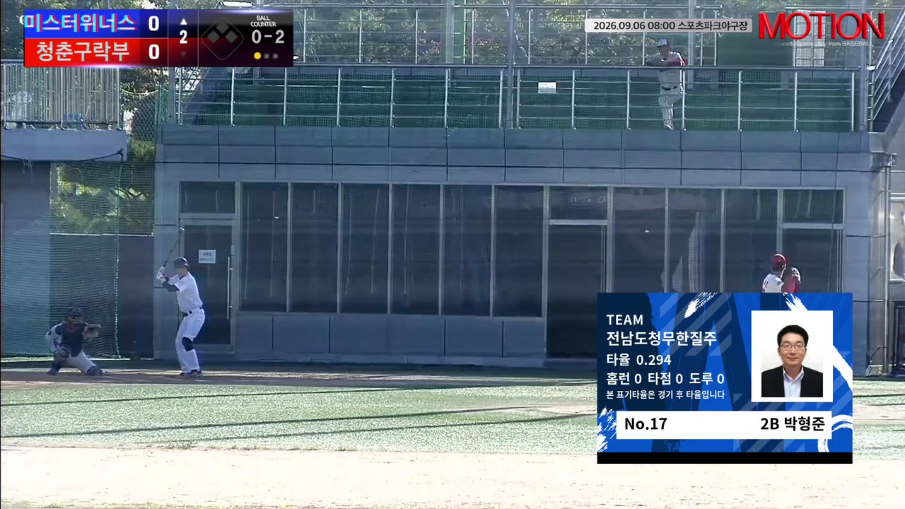 박형준(17번, 전남도청무한질주) 1루타 클립 | vs 몬스터즈 | 9/6 (스포츠파크야구장)