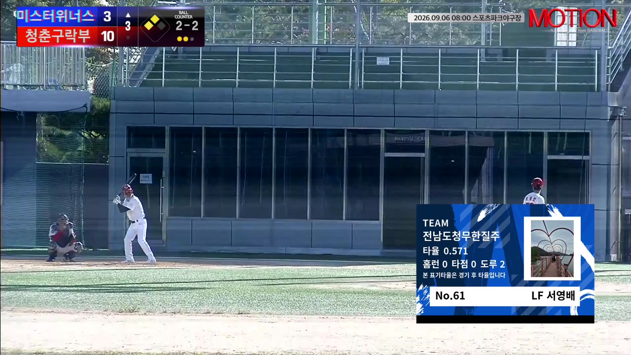 서영배(61번, 전남도청무한질주) 실책 클립 | vs 몬스터즈 | 9/6 (스포츠파크야구장)