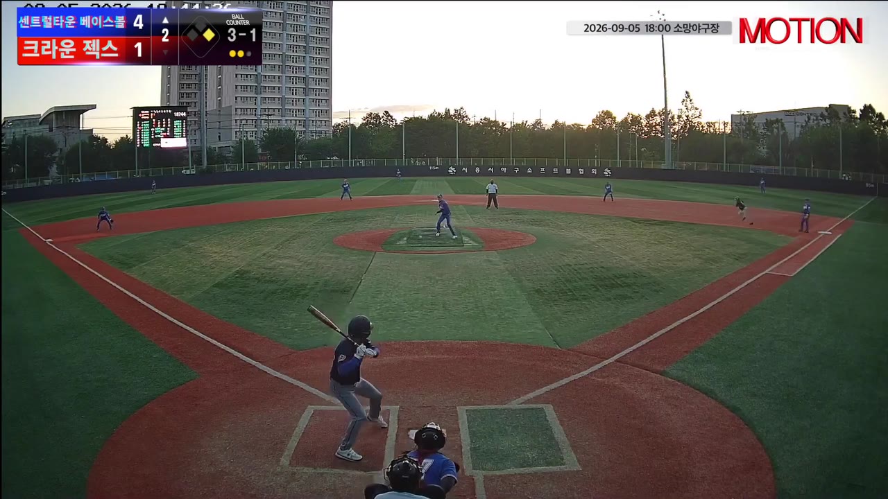 김상기(66번, 센트럴타운 베이스볼) 사구 클립 | vs 크라운 젝스 | 9/5 (소망야구장)