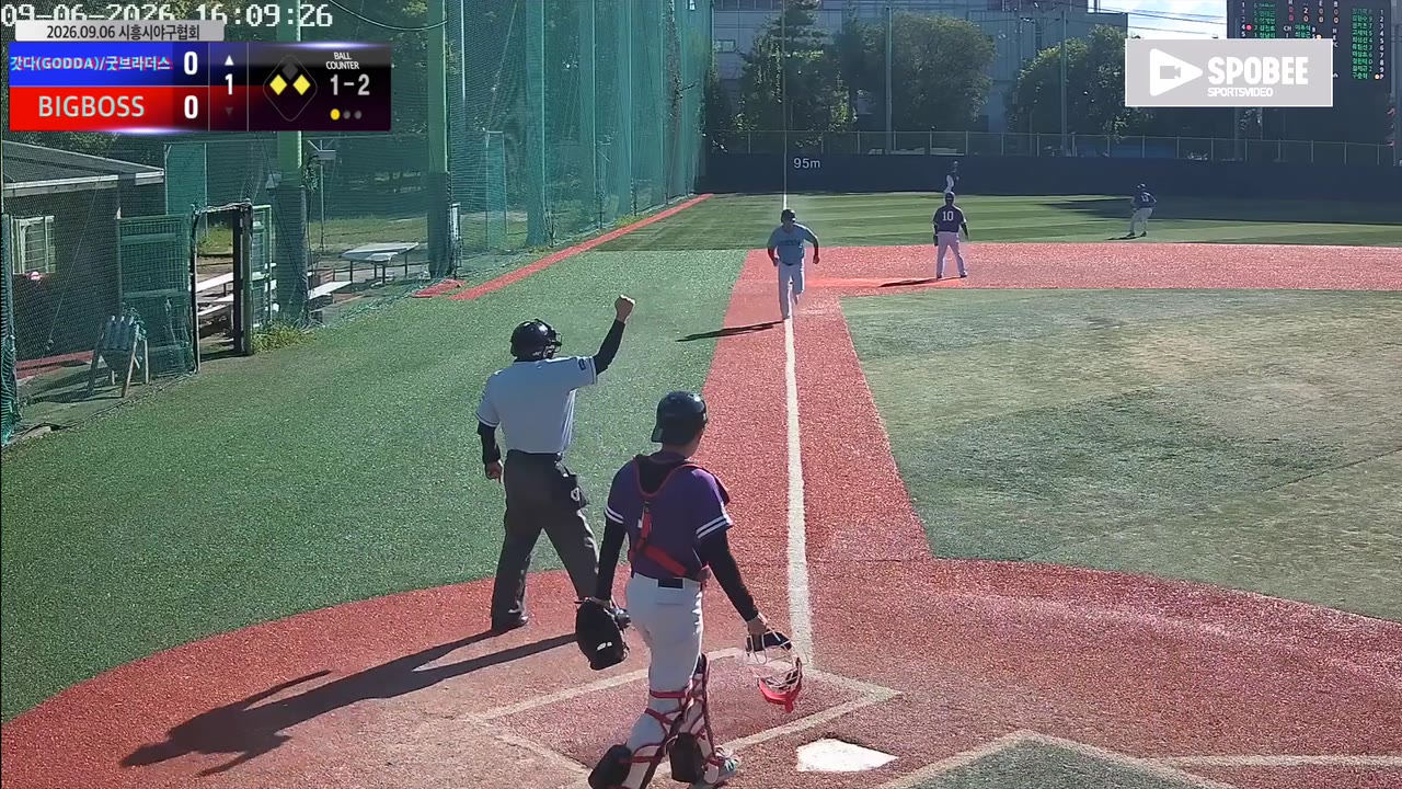 김진호(11번, 갓다(GODDA)/굿브라더스) 희생플라이 클립 | vs BIGBOSS | 9/6 (소망야구장)