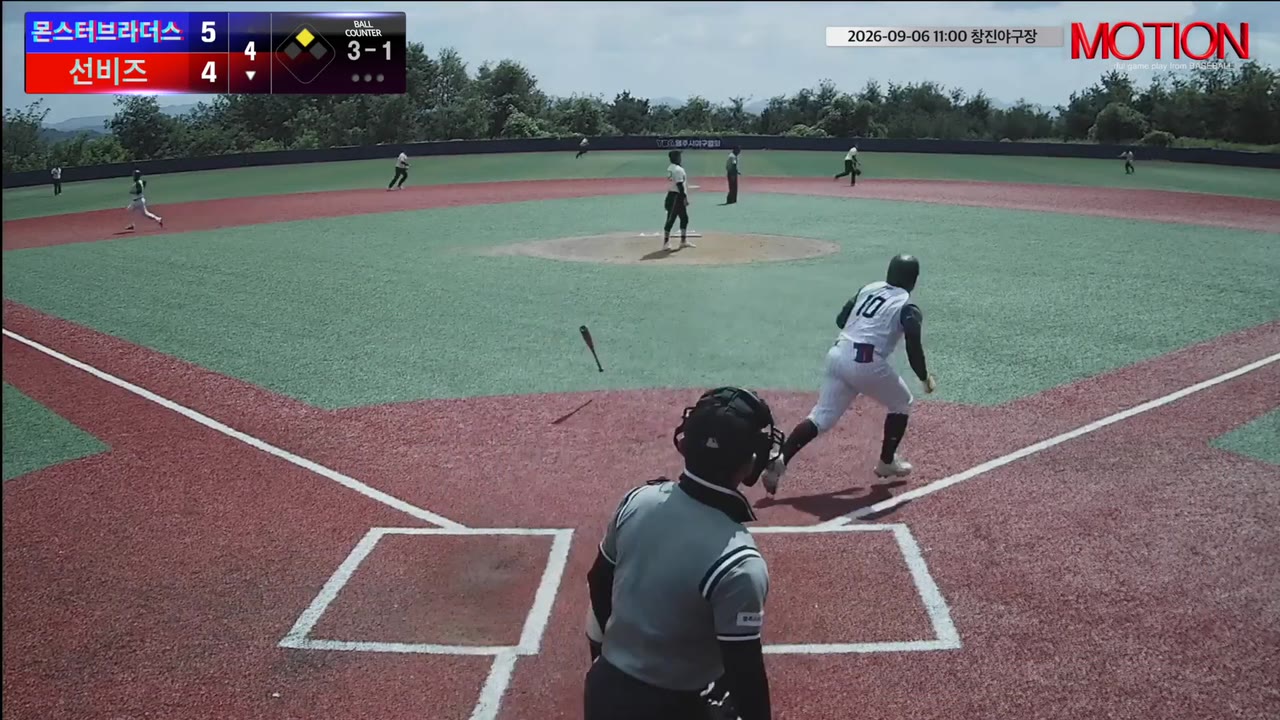 김도윤(10번, 선비즈) 1루타 클립 | vs 몬스터브라더스 | 9/6 (창진야구장)