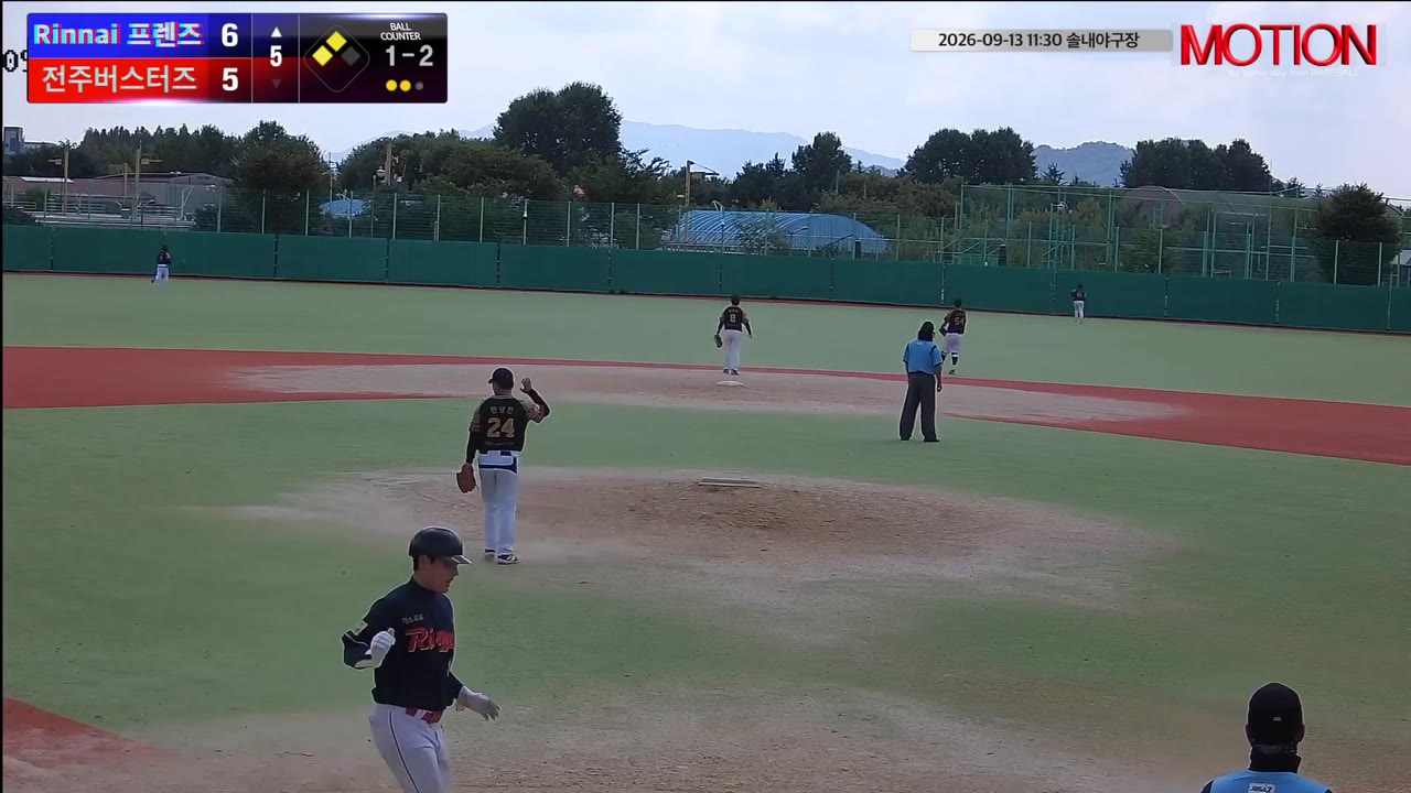 Rinnai 프렌즈, 5회 3득점으로 전주버스터즈에 8-5 역전승