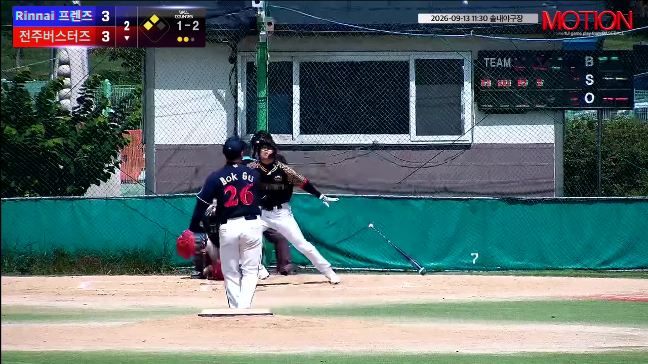 노송(31번, 전주버스터즈) 1루타 클립 | vs Rinnai 프렌즈 | 9/13 (솔내야구장)