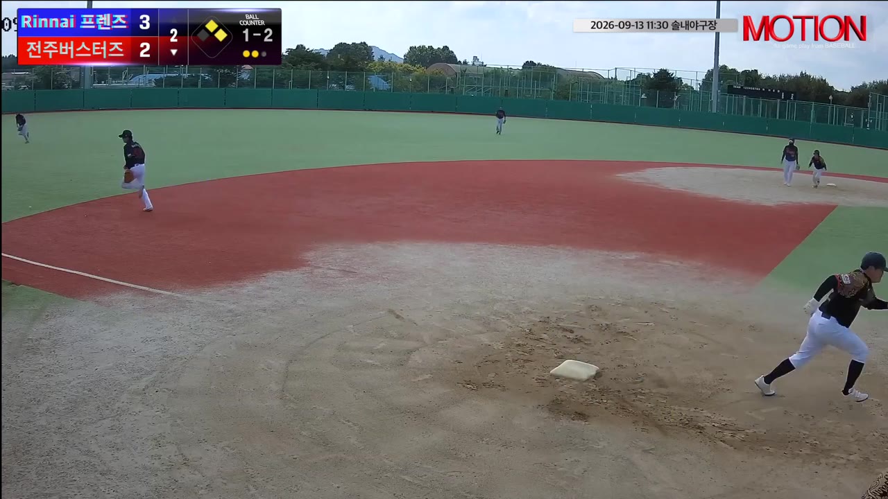 김용진(61번, 전주버스터즈) 1루타 클립 | vs Rinnai 프렌즈 | 9/13 (솔내야구장)