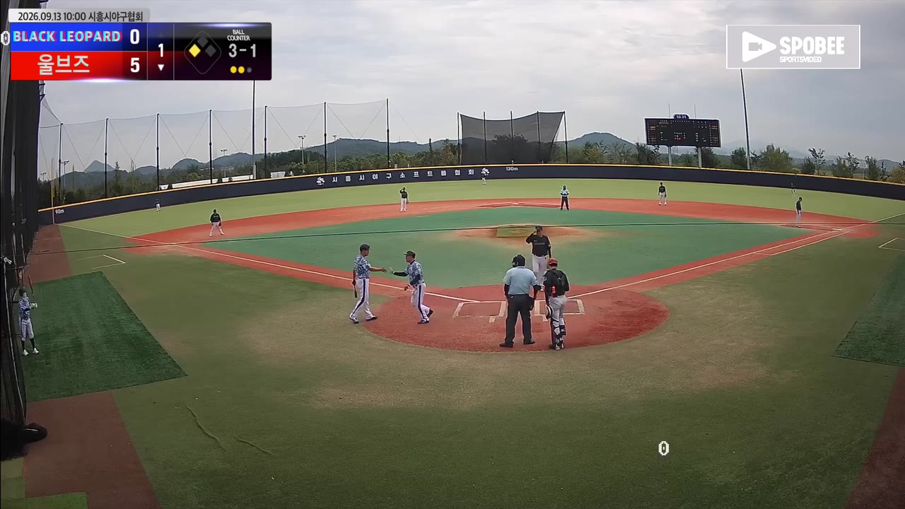 백현기(55번, 울브즈) 볼넷 클립 | vs BLACK LEOPARD | 9/13 (에코피아야구장)