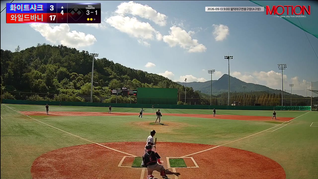윤영재(97번, 화이트샤크) 볼넷 클립 | vs 와일드바니 | 9/13 (팔덕야구전용구장(A구장))