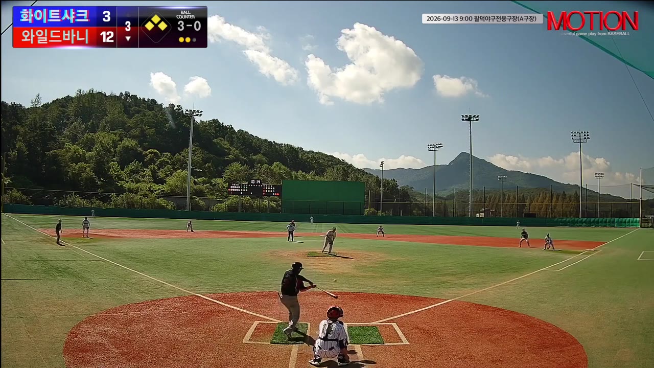 전인재(2번, 와일드바니) 3루타 클립 | vs 화이트샤크 | 9/13 (팔덕야구전용구장(A구장))