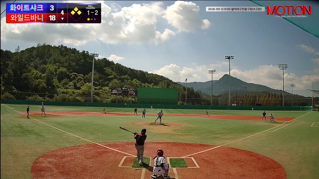 전인재(2번, 와일드바니) 희생플라이 클립 | vs 화이트샤크 | 9/13 (팔덕야구전용구장(A구장))