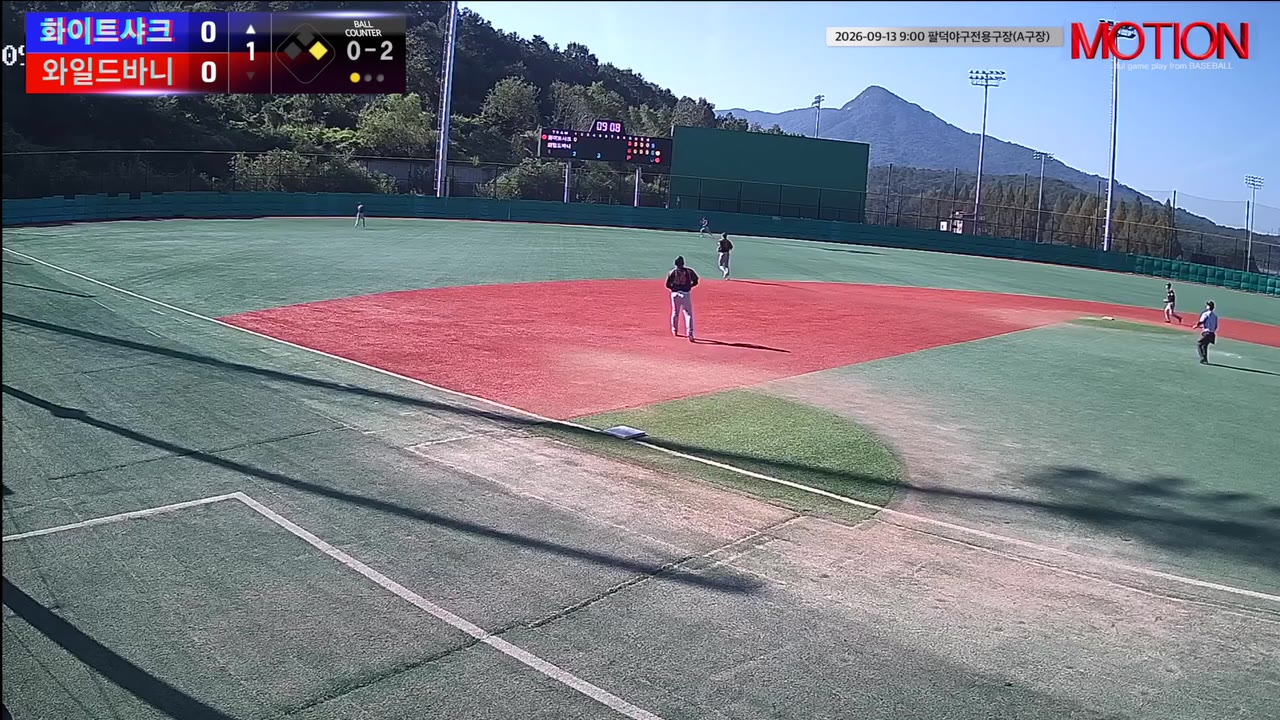 김춘호(11번, 화이트샤크) 2루타 클립 | vs 와일드바니 | 9/13 (팔덕야구전용구장(A구장))