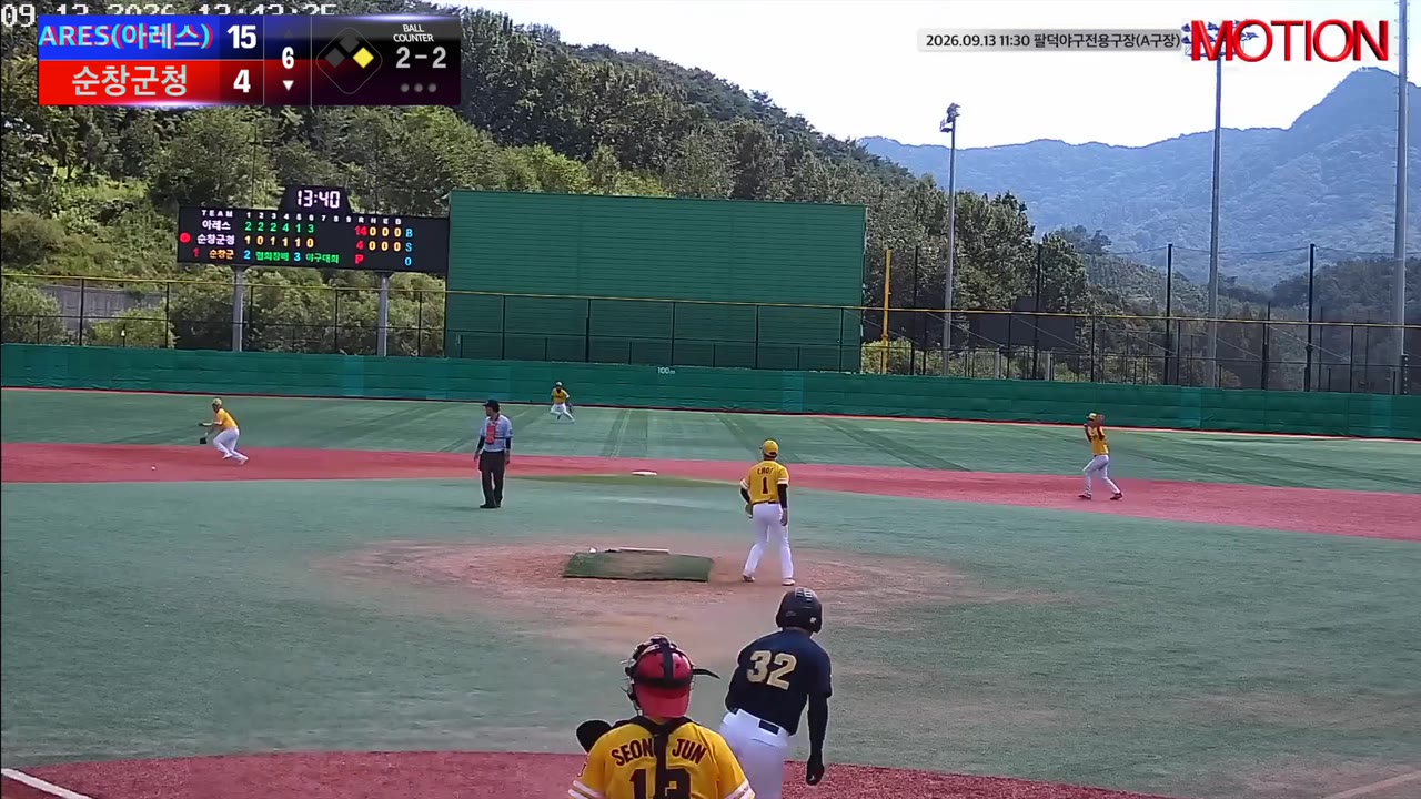 정민섭(32번, 순창군청) 1루타 클립 | vs ARES(아레스) | 9/13 (팔덕야구전용구장(A구장))