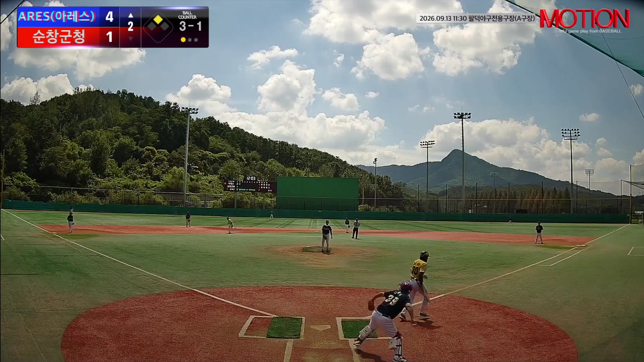 강재훈(30번, ARES(아레스)) 볼넷 클립 | vs 순창군청 | 9/13 (팔덕야구전용구장(A구장))