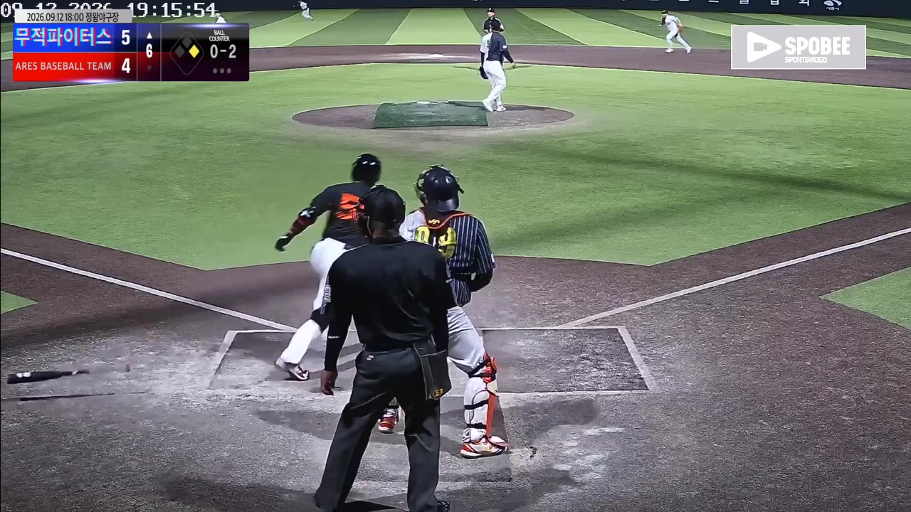 문순식(55번, 무적파이터스) 1루타 클립 | vs ARES BASEBALL TEAM(ASURA) | 9/12 (정왕야구장)