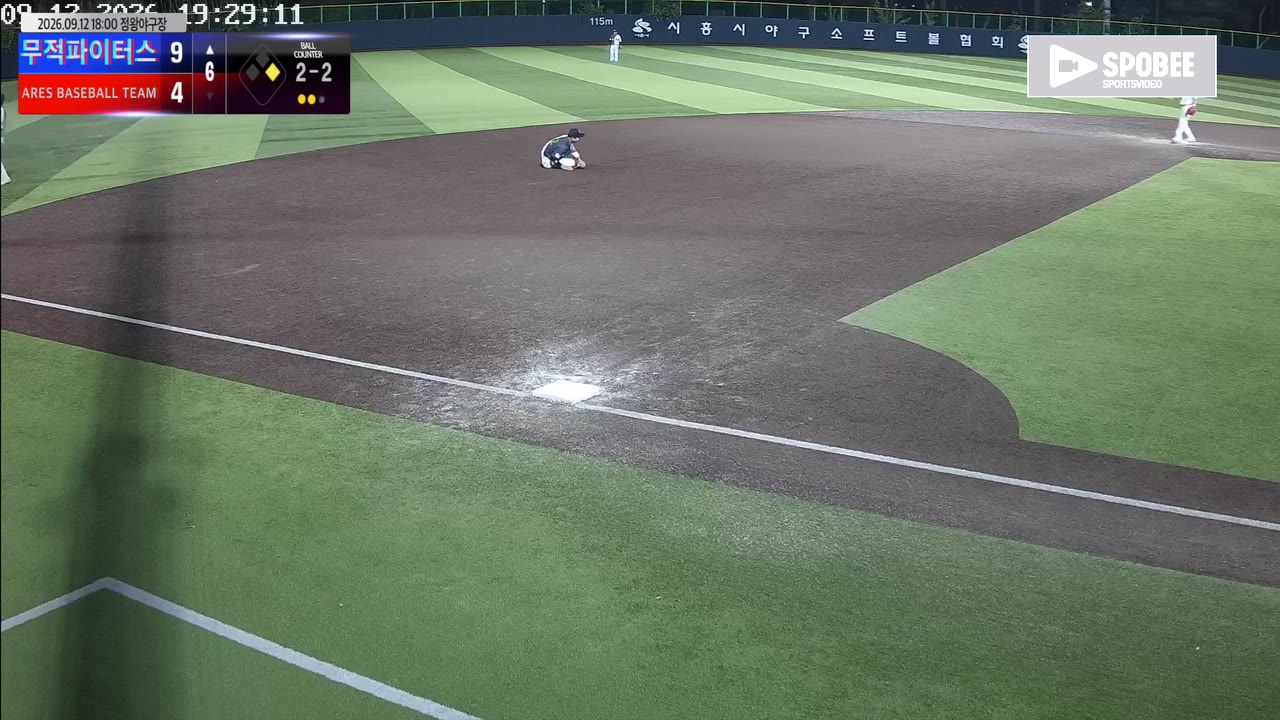 이의혁(18번, 무적파이터스) 1루타 클립 | vs ARES BASEBALL TEAM(ASURA) | 9/12 (정왕야구장)