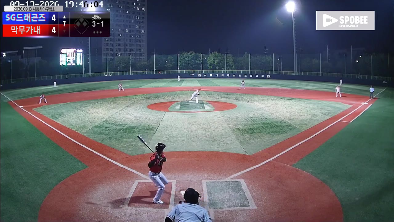 오윤경(1번, SG드래곤즈) 실책 클립 | vs 막무가내 | 9/13 (소망야구장)