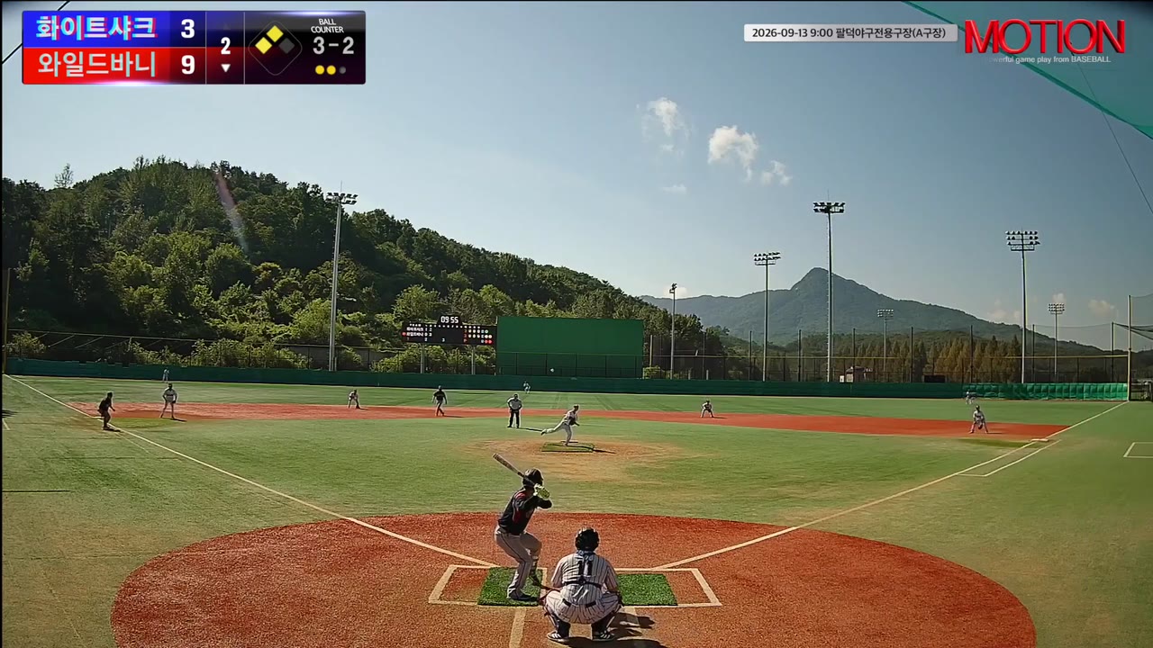 조명운(7번, 와일드바니) 볼넷 클립 | vs 화이트샤크 | 9/13 (팔덕야구전용구장(A구장))