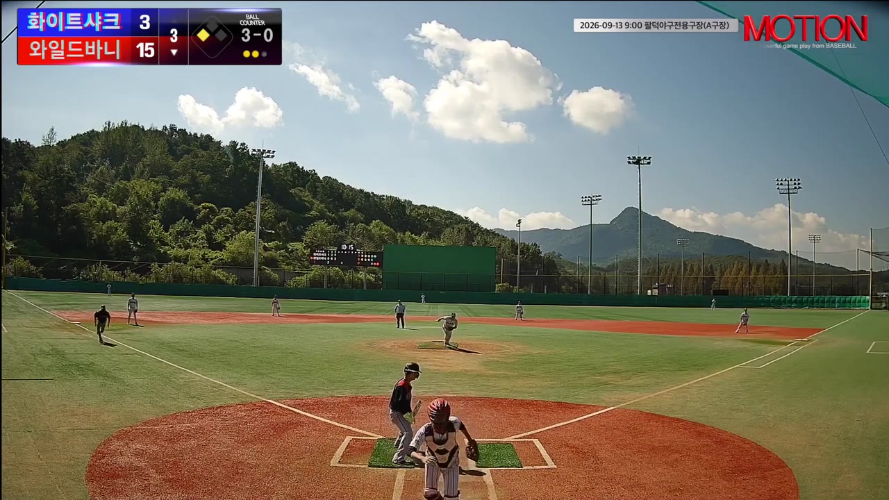 조명운(7번, 와일드바니) 볼넷 클립 | vs 화이트샤크 | 9/13 (팔덕야구전용구장(A구장))