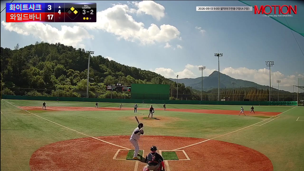 최찬옥(93번, 화이트샤크) 볼넷 클립 | vs 와일드바니 | 9/13 (팔덕야구전용구장(A구장))
