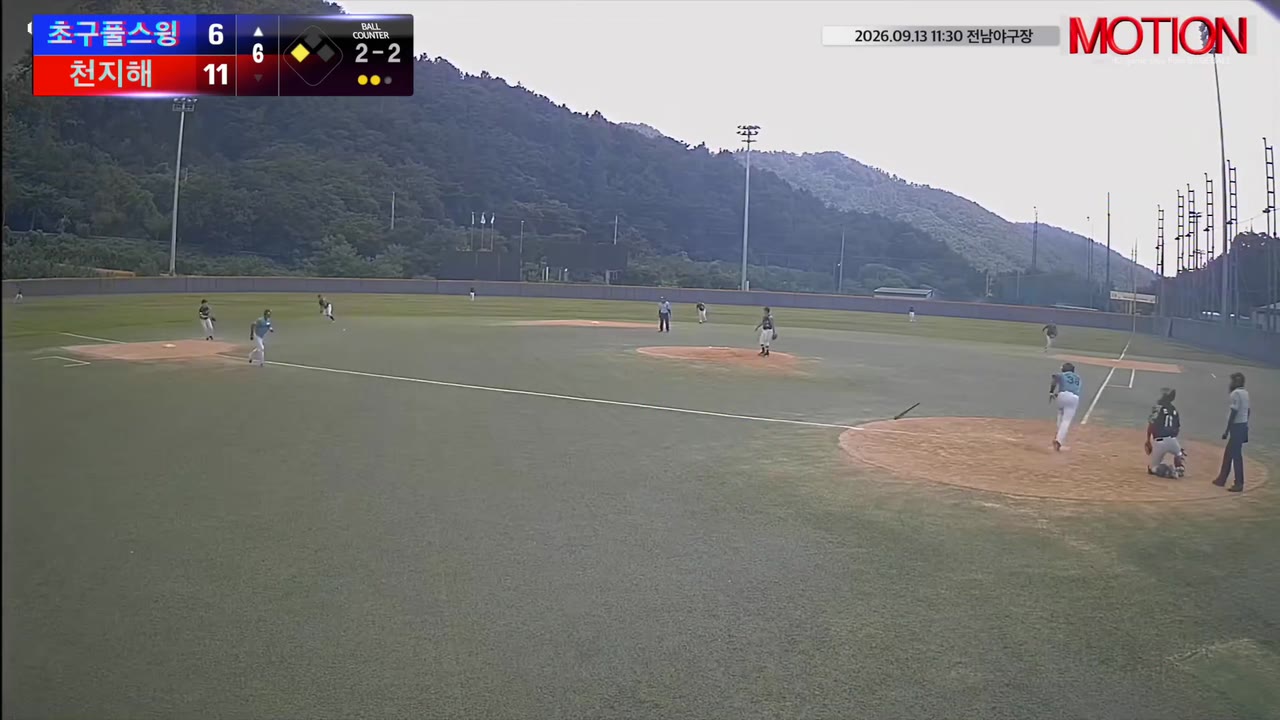 문희현(38번, 초구풀스윙) 1루타 클립 | vs 천지해 | 9/13 (전남야구장)