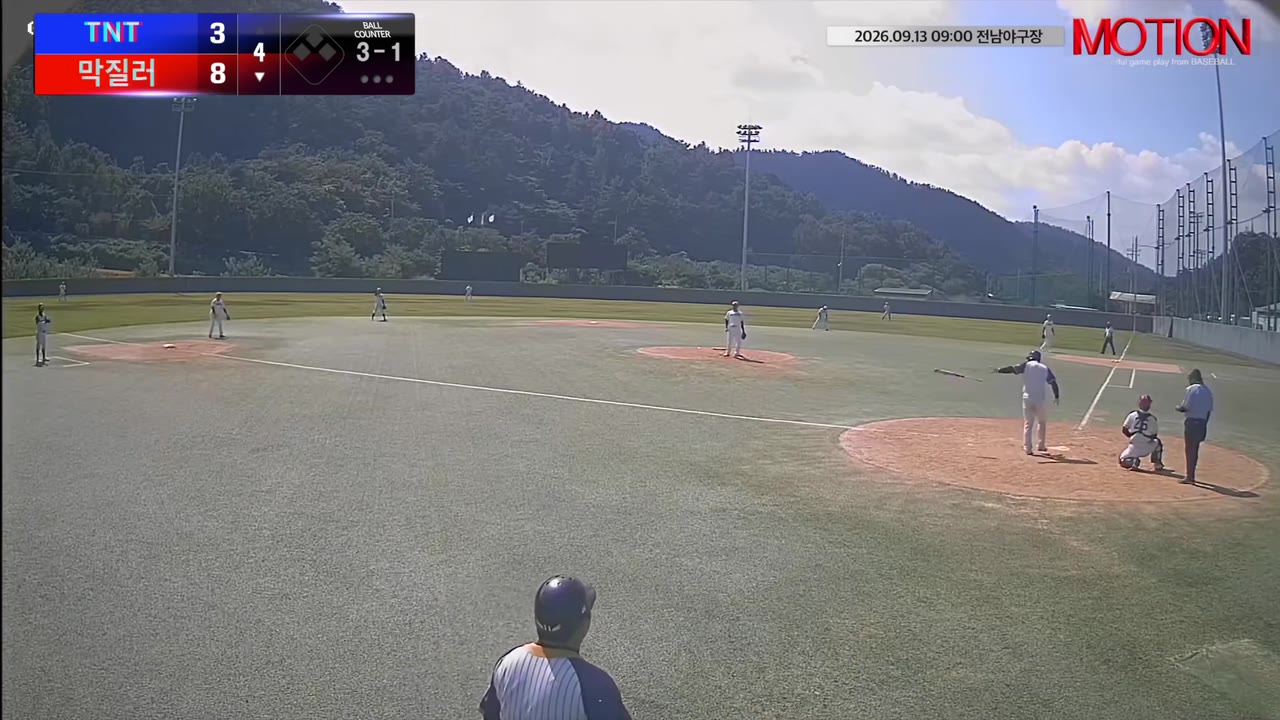 최병문(32번, 막질러) 볼넷 클립 | vs TNT | 9/13 (전남야구장)
