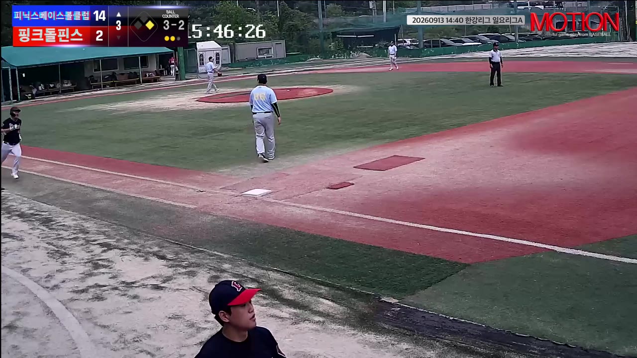 전재현(43번, 피닉스베이스볼클럽) 3루타 클립 | vs 핑크돌핀스 | 9/13 (고촌 야구장)