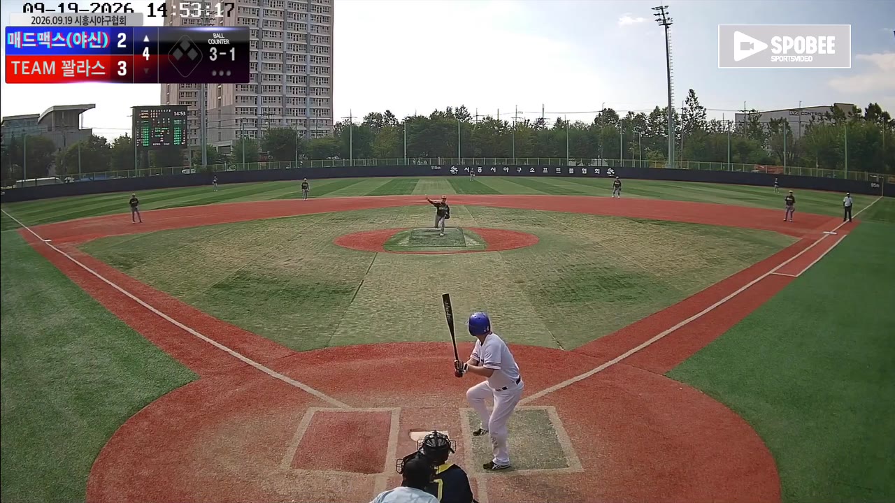 김정우(17번, 매드맥스(야신)) 볼넷 클립 | vs TEAM 꽐라스 | 9/19 (소망야구장)