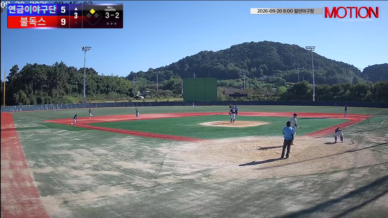 이영걸(76번, 연금이야구단) 볼넷 클립 | vs 불독스 | 9/20 (필연야구장)