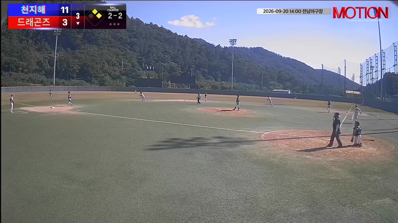 최동섭(6번, 드래곤즈) 1루타 클립 | vs 천지해 | 9/20 (전남야구장)