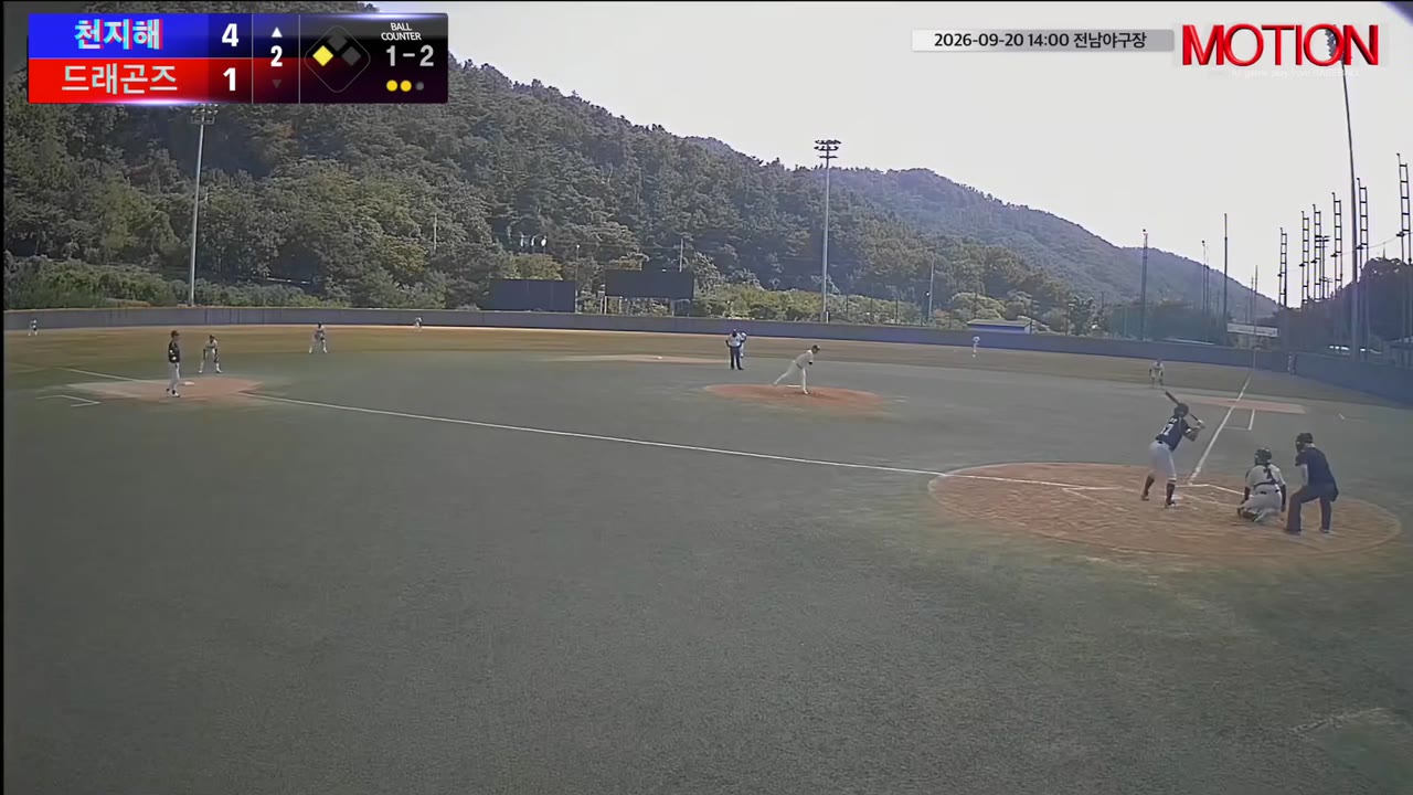 강창선(47번, 천지해) 1루타 클립 | vs 드래곤즈 | 9/20 (전남야구장)