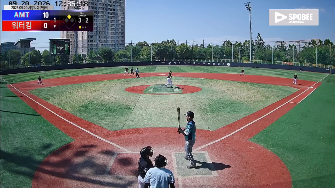 이돈혁(22번, 워터킹) 볼넷 클립 | vs AMT | 9/20 (소망야구장)