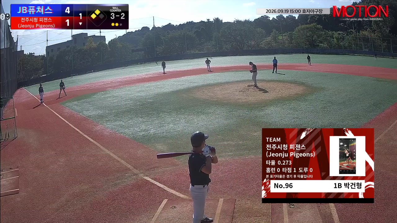 전주시청 피젼스 (Jeonju Pigeons) 주요 플레이 모음 | vs JB퓨쳐스 | 9/19 (효자야구장)