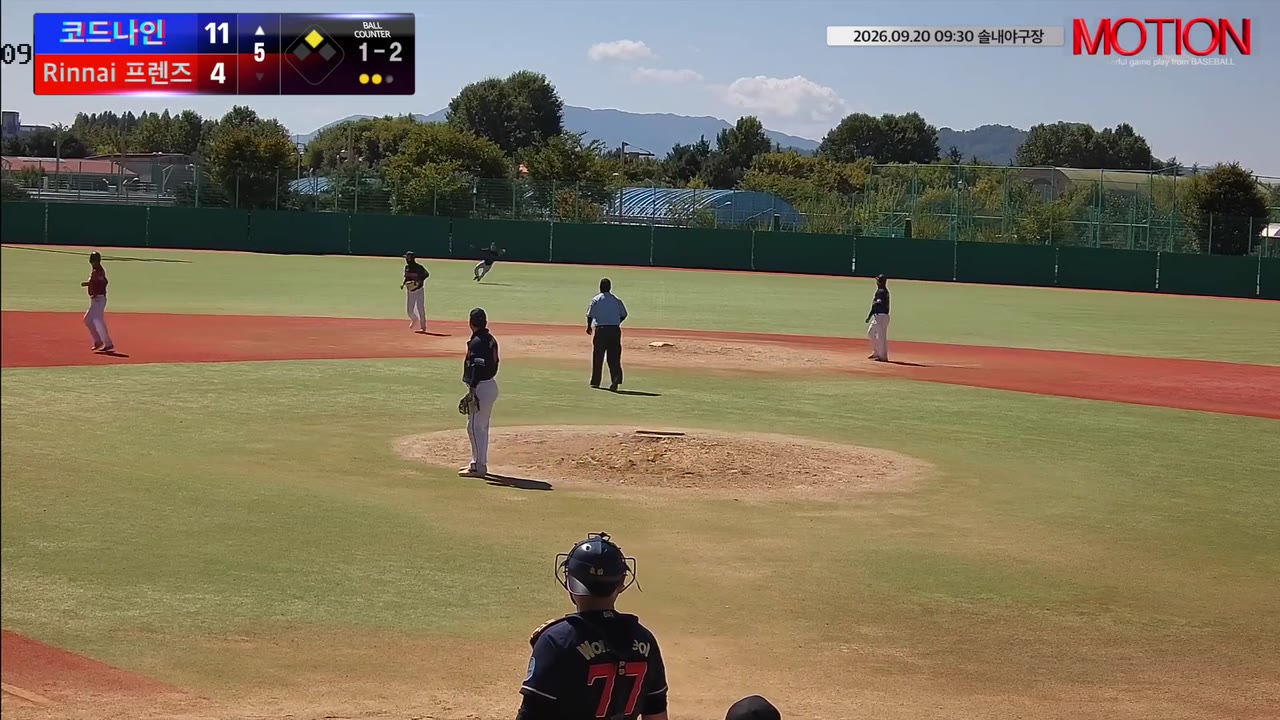 임류갑(11번, 코드나인) 1루타 클립 | vs Rinnai 프렌즈 | 9/20 (솔내야구장)