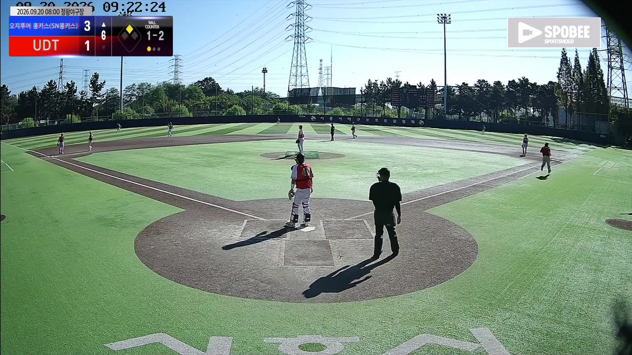 구진호(47번, 오지투어 몽키스(SN몽키스)) 1루타 클립 | vs UDT | 9/20 (정왕야구장)