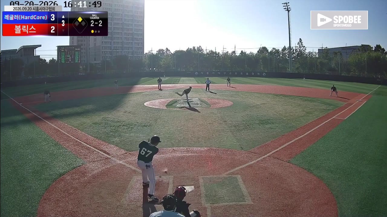 김희정(67번, 레귤러(HardCore)) 실책 클립 | vs 볼릭스 | 9/20 (소망야구장)