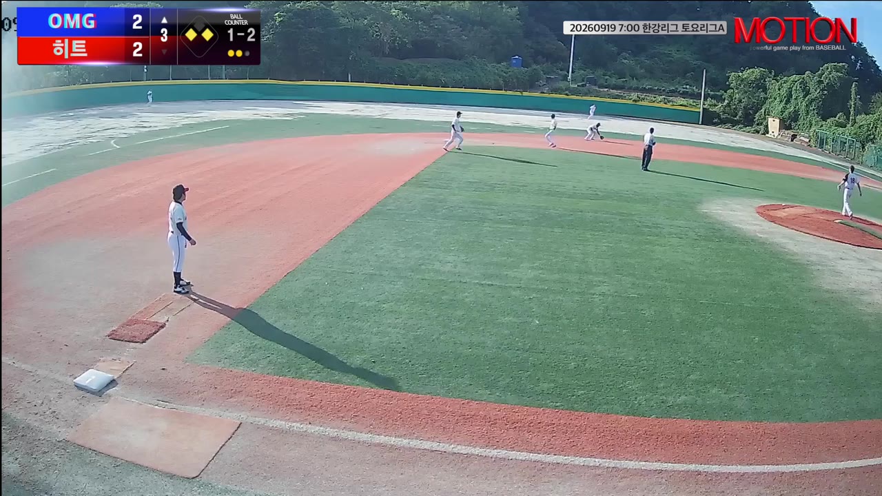 하삼석(3번, OMG) 실책 클립 | vs 히트 | 9/19 (고촌 야구장)