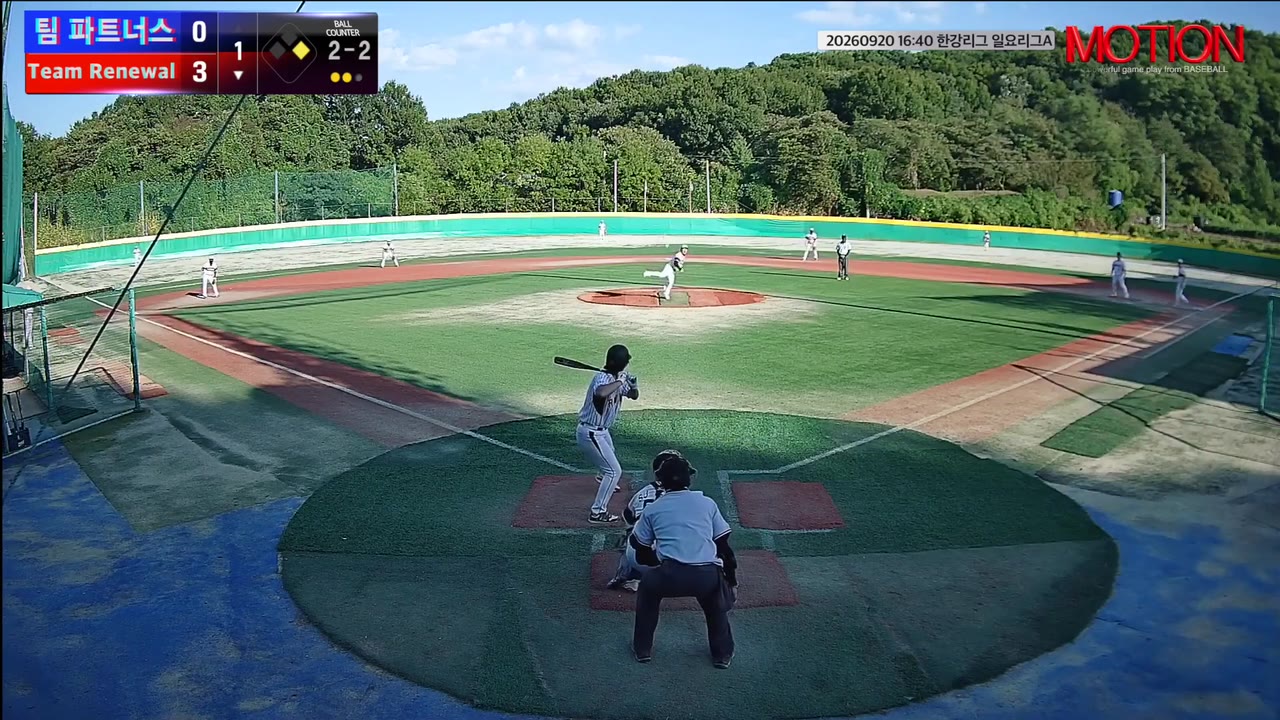 배경민(51번, Team Renewal) 1루타 클립 | vs 팀 파트너스 | 9/20 (고촌 야구장)