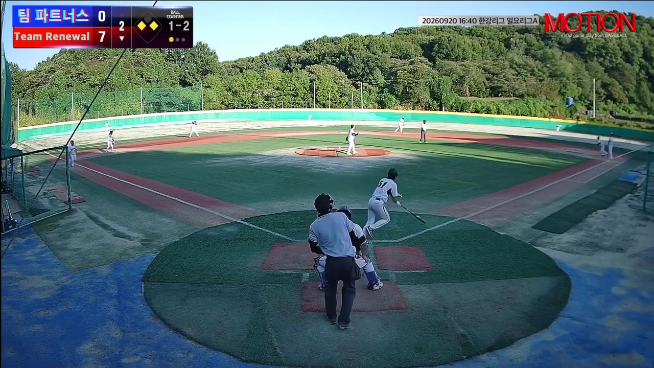 배경민(51번, Team Renewal) 1루타 클립 | vs 팀 파트너스 | 9/20 (고촌 야구장)