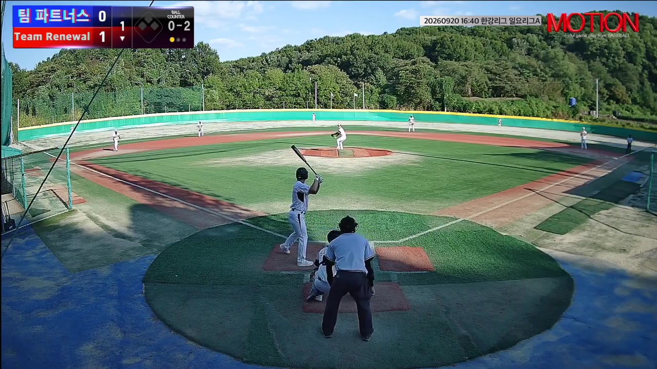 김재원(7번, Team Renewal) 1루타 클립 | vs 팀 파트너스 | 9/20 (고촌 야구장)