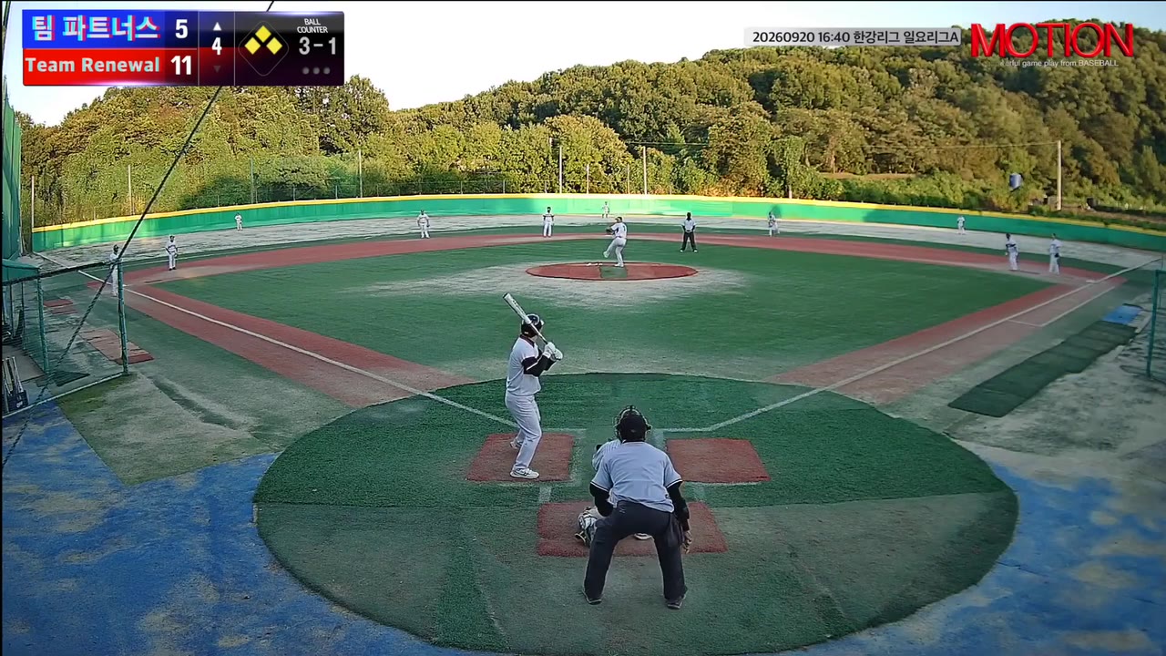 장희찬(1번, 팀 파트너스) 볼넷 클립 | vs Team Renewal | 9/20 (고촌 야구장)
