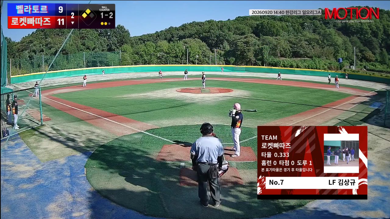 김상규(7번, 로켓빠따즈) 실책 클립 | vs 벨라토르 | 9/20 (고촌 야구장)