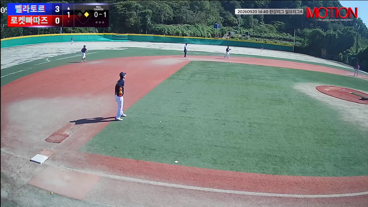 이현영(77번, 벨라토르) 1루타 클립 | vs 로켓빠따즈 | 9/20 (고촌 야구장)