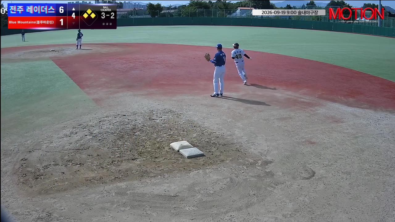 원진성(49번, 전주 레이더스) 홈런 클립 | vs Blue Mountains(블루마운틴) | 9/19 (솔내야구장)