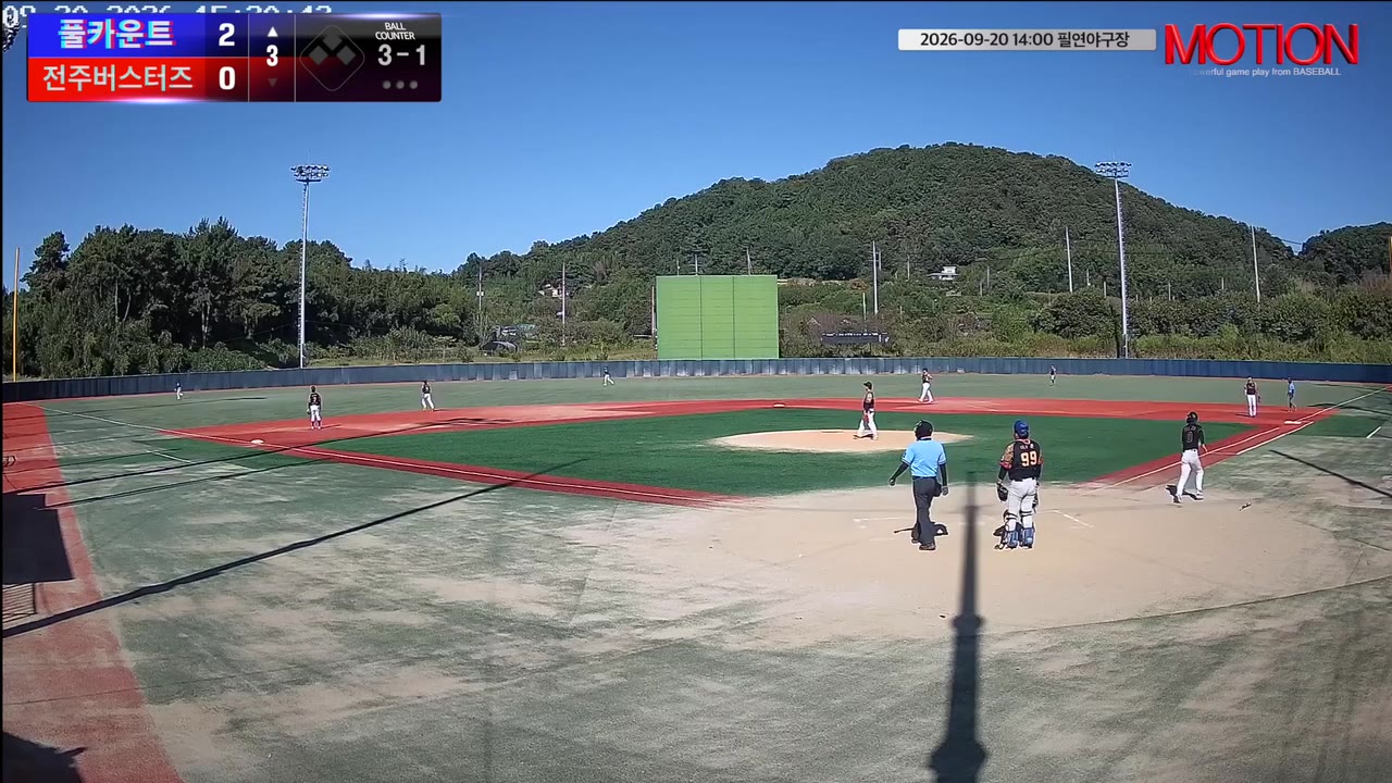 김필주(0번, 풀카운트) 2루타 클립 | vs 전주버스터즈 | 9/20 (필연야구장)