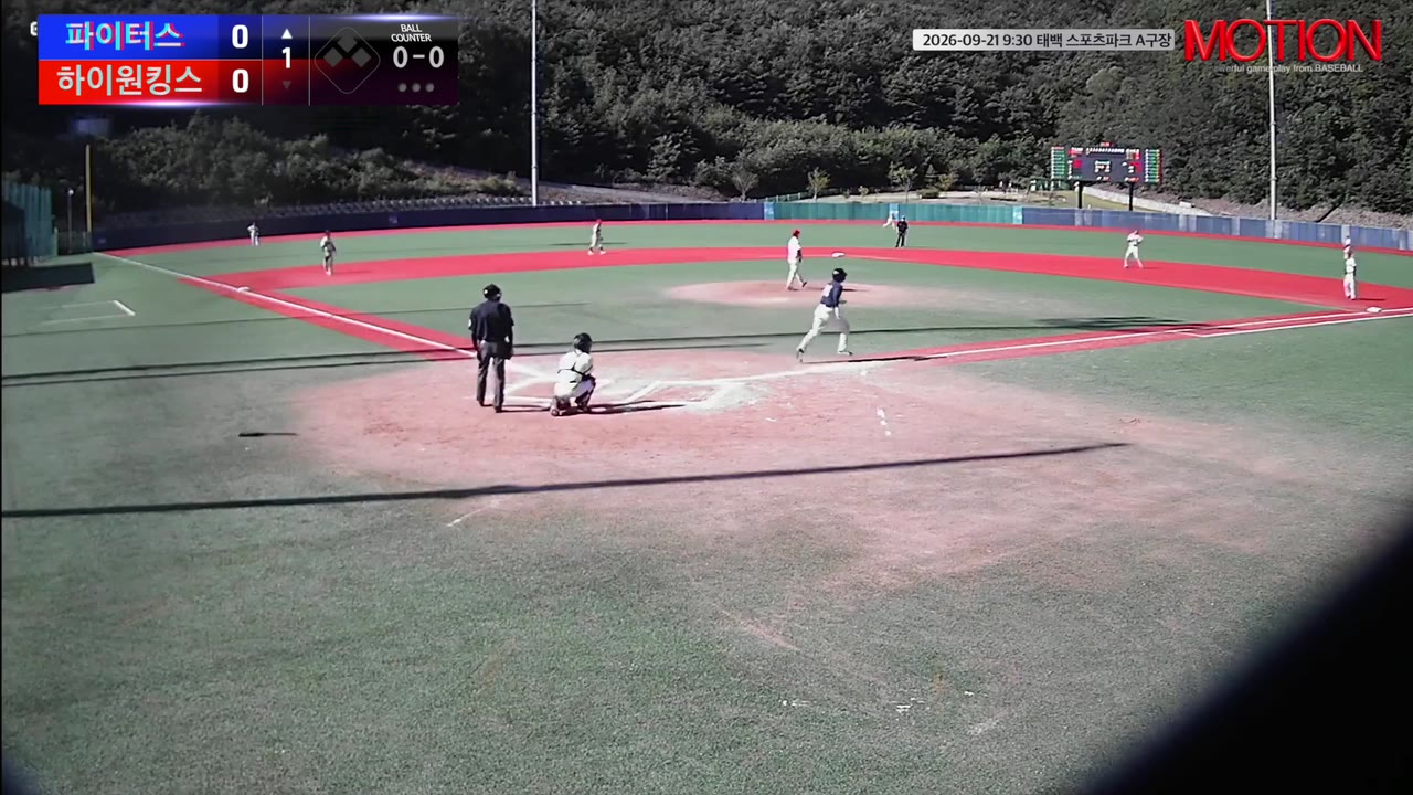 김민찬(21번, 파이터스) 실책 클립 | vs 하이원킹스 | 9/21 (태백 스포츠파크 A구장)