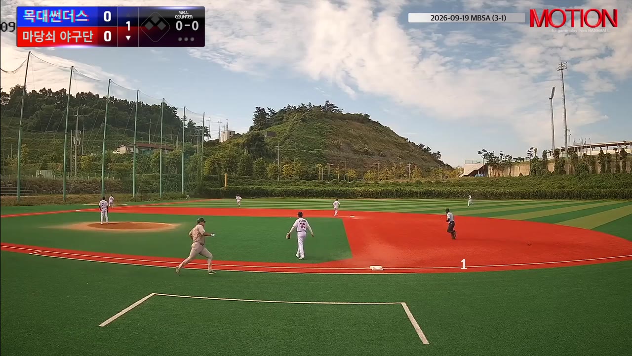 이동희(77번, 마당쇠 야구단) 2루타 클립 | vs 목대썬더스 | 9/19 (신축구장)