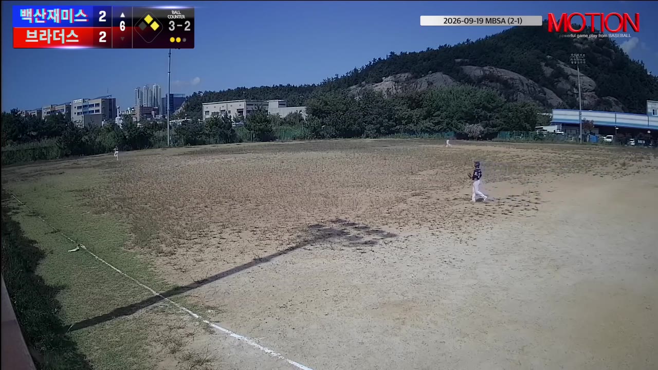 박장우(23번, 백산재미스) 2루타 클립 | vs 브라더스 | 9/19 (2구장)